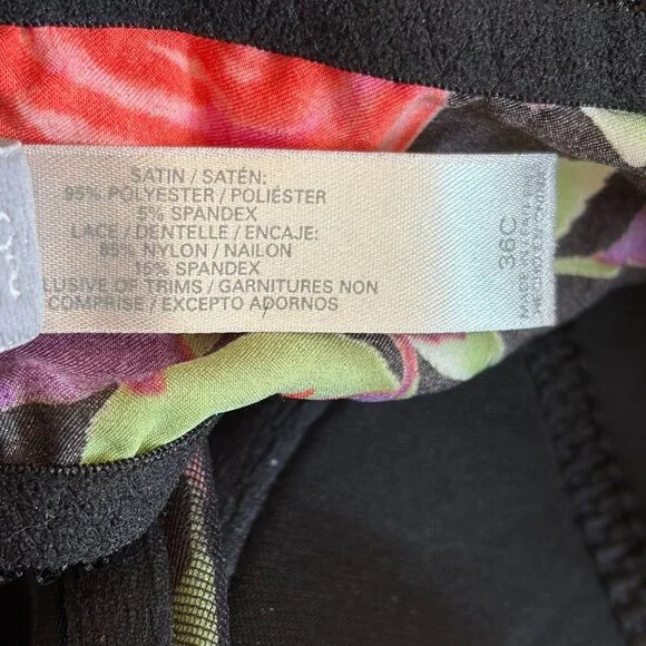 Victoria’s Secret Lace Rose Leopard Satin Bustier Bra 36C - Picture 7 of 8